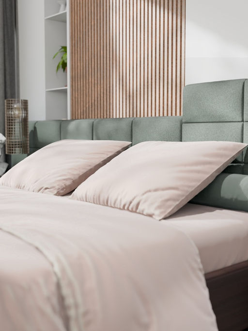 Постельное бельё евро «Этель», тенсель, бежевое