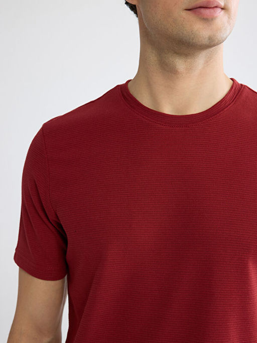 Bisiklet Yaka Penye Erkek Ti??rt