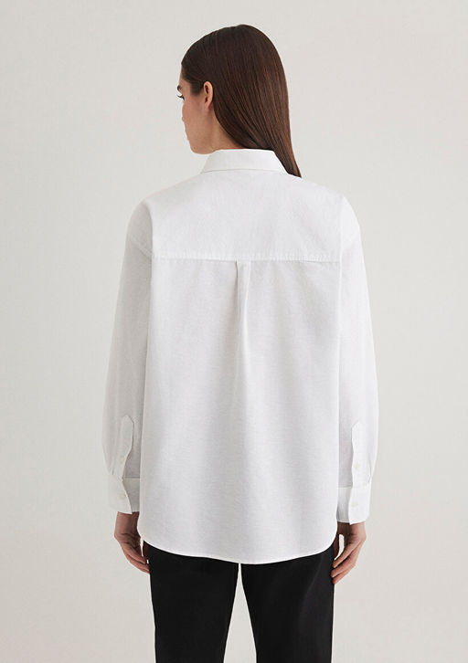 Beyaz Gomlek - Mavi фото 4