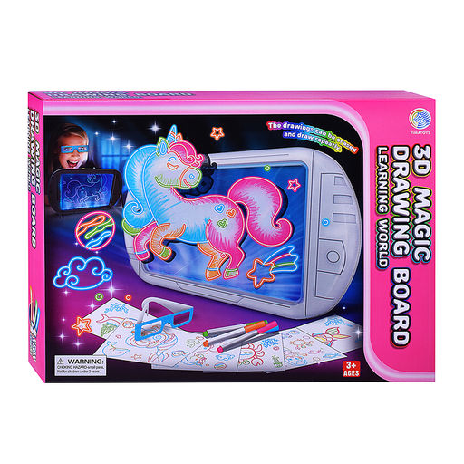 Доска для рисования "Единорог 3D" в коробке