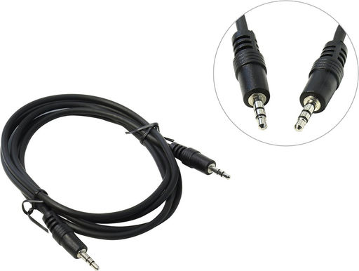 AUX кабель TELECOM Jack 3.5- Jack 3.5мм (M-M) 1.5м (TAV7175-1.5M)