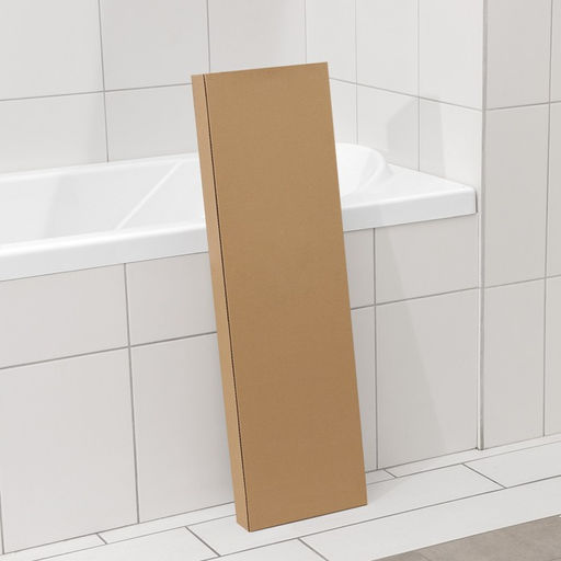 Стеллаж над унитазом со штангой для сушки, 47×25×175 см, белый