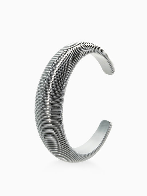 Цена за 2 шт. Браслет каркасный "Пружина", цвет серебро