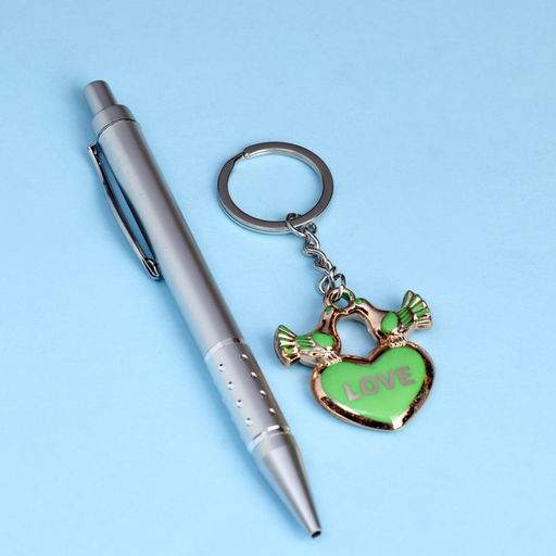 Набор подарочный 2в1 (ручка, брелок сердечко) микс - Simaland фото 2