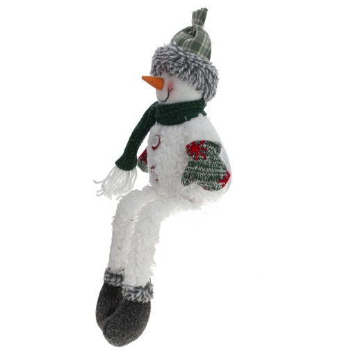 Игрушка набивная "Снеговик", L13 W7 H45/18 см, 2в.