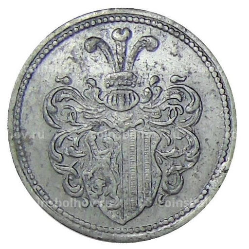 Монета 20 пфеннигов 1918 года Транспортный нотгельд  Лейпциг