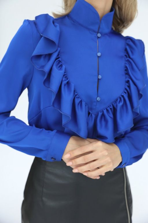 Блузка с оборкой - Looklikecat фото 5