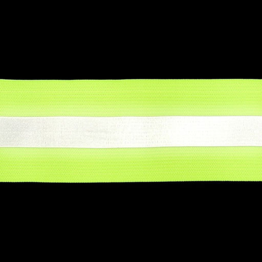 Светоотражающая лента-резинка, 50 мм, 10±1 м, зелёная