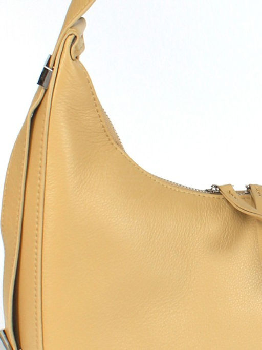 Сумка женская натуральная кожа GU 163-8537, 1отд+еврокарм, бежевый SALE 260168 - Adelia фото 4