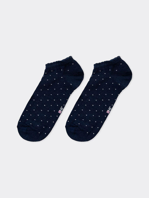 Цена за 5 пар! Носки женские короткие в темно-синем оттенке - Mark formelle фото 3