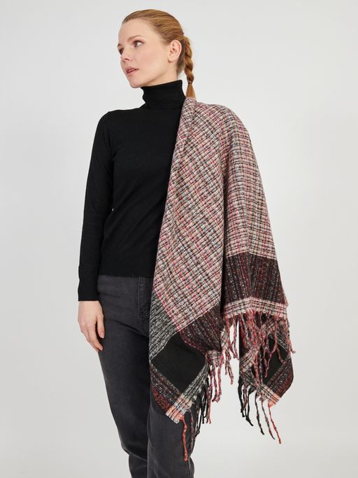 Большой  платок в стиле арт-деко в составе шерсть - Tantino фото 8