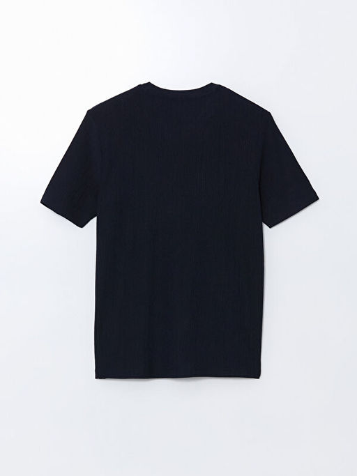 Bisiklet Yaka K?sa Kollu Bask?l? Penye Erkek Ti??rt