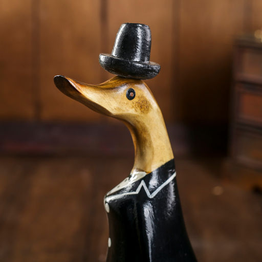 Сувенир «Утка во фраке», 13×9×29 см, дерево