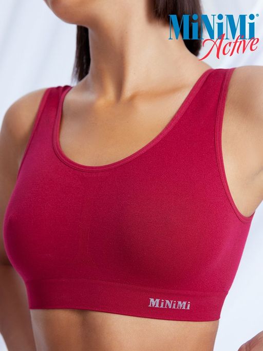 MA132 Майка Toп женская (топ на широких бретелях - rubino