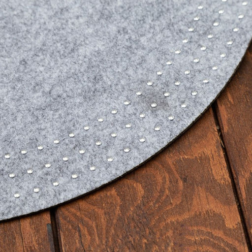 Цена за 2 шт. Салфетка сервировочная Доляна «Стиль», d=38 см, серая