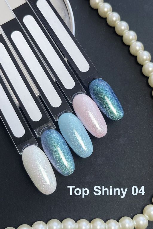 Rihard Top Shiny 04 Топ для гель-лака с эффектом втирки, 10 мл