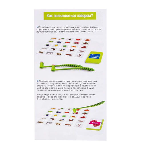 Развивающий набор с молоточками Карточки Г.Домана - Iq-zabiaka фото 6