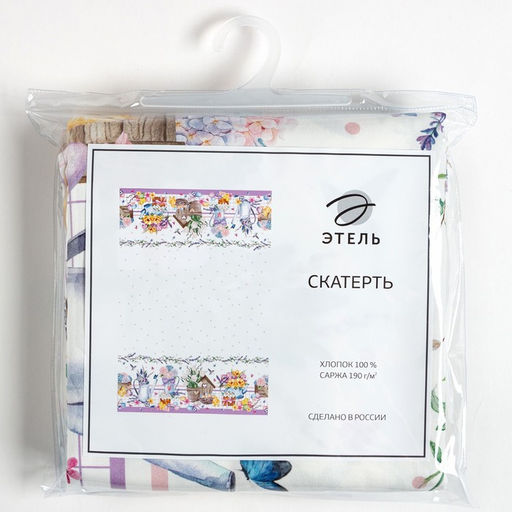 Скатерть Этель Цыплята и куличи 220х147 см, 100% хл, саржа 190 гр/м2  фото 8