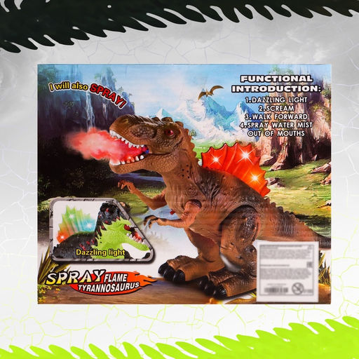 Динозавр Рекс, эффект дыма, свет и звук, работает от батареек - Simaland фото 5