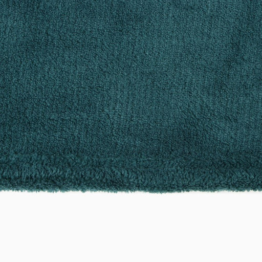 Плед «Этель», 200×220 см, корал-флис, изумрудный
