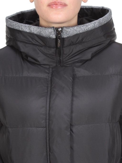2115 BLACK Пальто зимнее женское MELISACITI (200 гр. холлофайбера) - Fashion фото 10