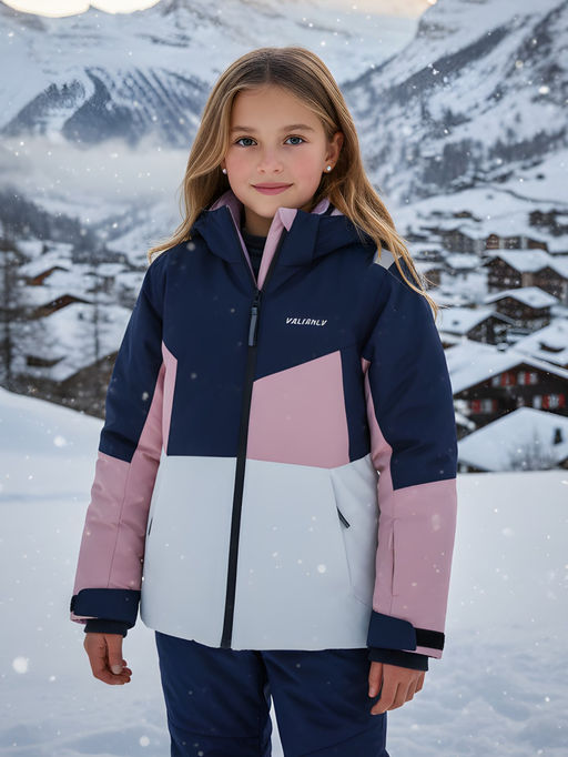 Горнолыжный костюм зимний для девочки серого цвета 9518Sr