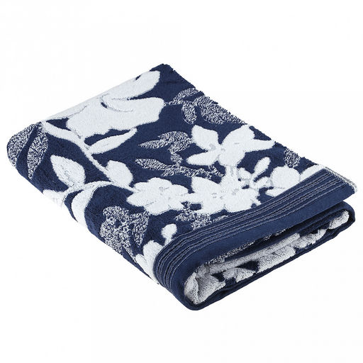 Полотенце махровое "Белые ночи" 70х140см, хлопок 100%, синий (Китай)