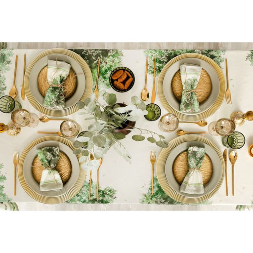 Набор кухонный «Этель» Olivia, скатерть 180×145 см +/- 3 см, салфетки 40×40 см - 8 шт., 100% хлопок
