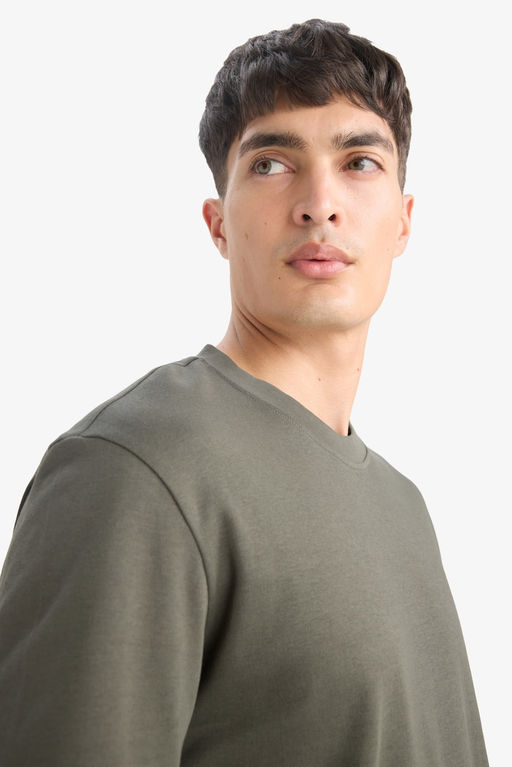 %100 Pamuk Regular Fit Basic Ti__rt - Defacto фото 6
