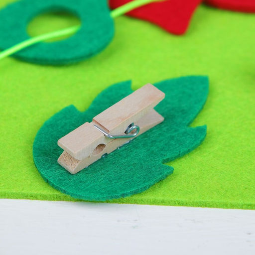 Коврик из фетра развивающий «Накорми гусеницу»