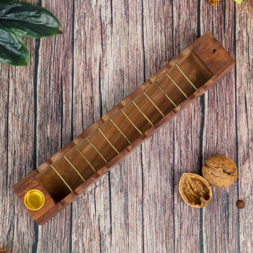 Подставка под благовония «Слоны», 25×4×4 см, дерево