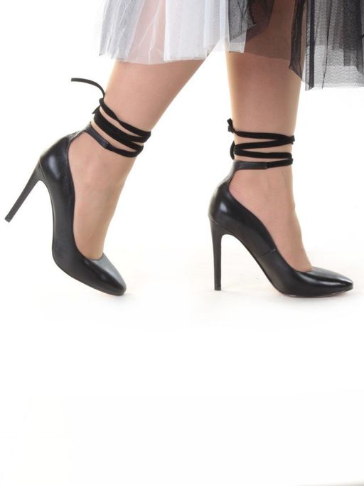 06-V-889 BLACK Туфли женские (натуральная кожа) - Фабричный китай фото 2