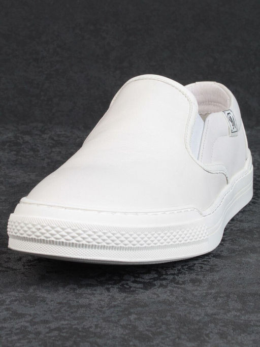 03-A69870-11-2 WHITE Полуботинки спортивные мужские (натуральная кожа)