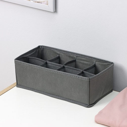 Органайзер для хранения белья Доляна Смарт, 8 ячеек, 28.513.510 см, серый  фото 6