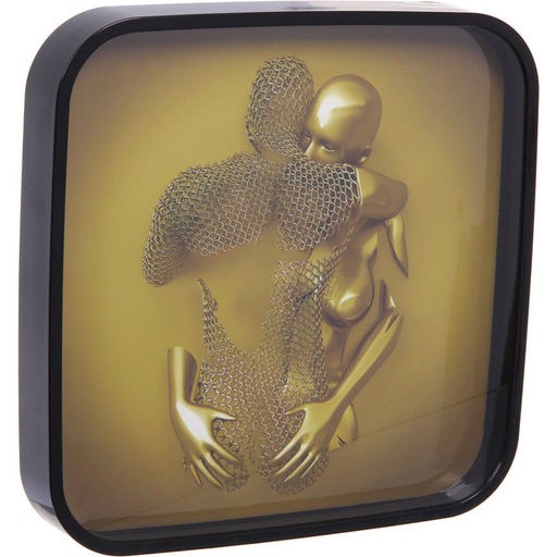 Часы настенные + пано 2шт "HOME STYLE" Любовь, черный корпус