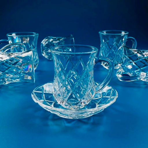 Чайный набор 12пр. 130мл в под.уп. Стекло арт.588-641 /Lenardi/