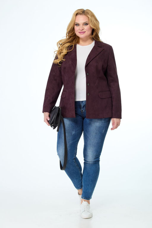 Жакет ANELLI 795 спелая вишня  фото 8