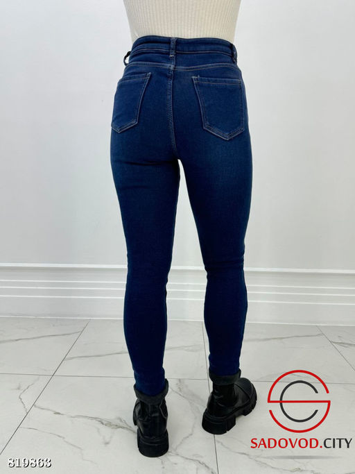 Джинсы с высокой посадкой с начёсом - Bruno фото 3