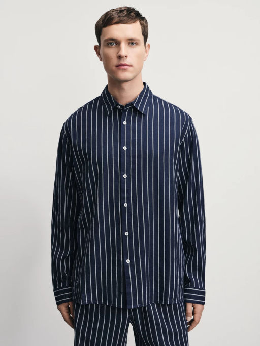 Рубашка relax fit со льном / Zarina  фото 3