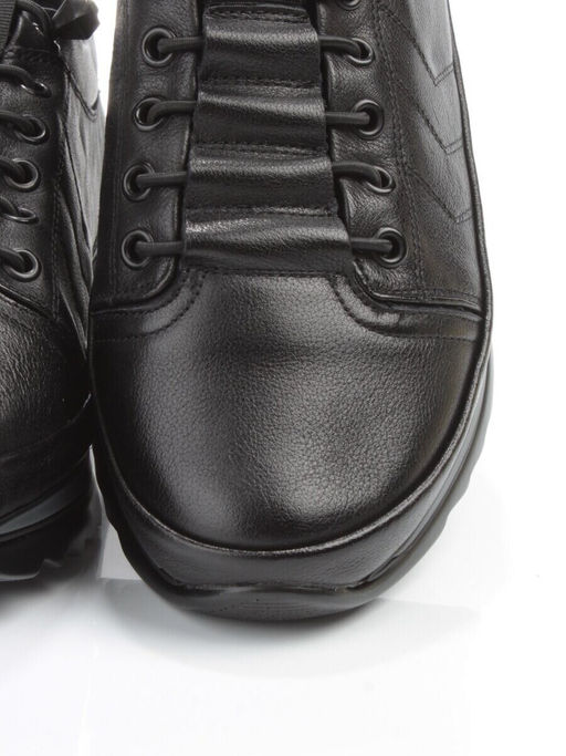 03-5020 BLACK Полуботинки женские (натуральная кожа)