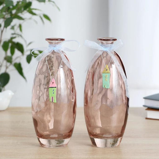 Ваза Волшебные мгновения, d=4 см, 21.5?8 см, стекло, дымка