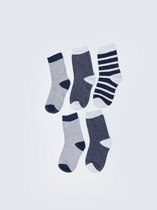 ?izgili Erkek ?ocuk Soket ?orap 5li - Waikiki фото 2