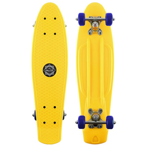 Скейтборд ONLITOP, 56x15 см, колёса PVC 50 мм, ABEC 7, алюминиевая рама, цвет МИКС  фото 8