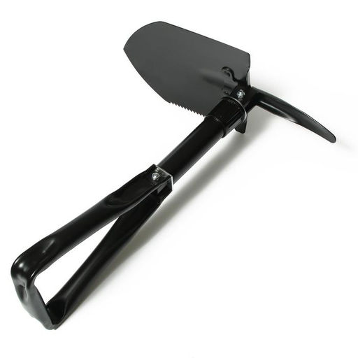 Лопата туристическая, L=47 см, складная, пилка, металлический черенок, с ручкой, в чехле, Greengo