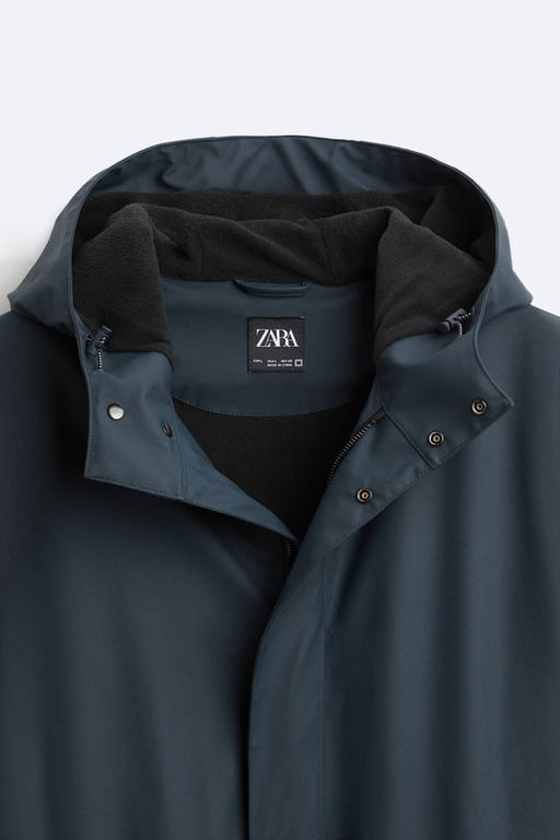 RUBBERISED PARKA WITH HOOD - Zara фото 10
