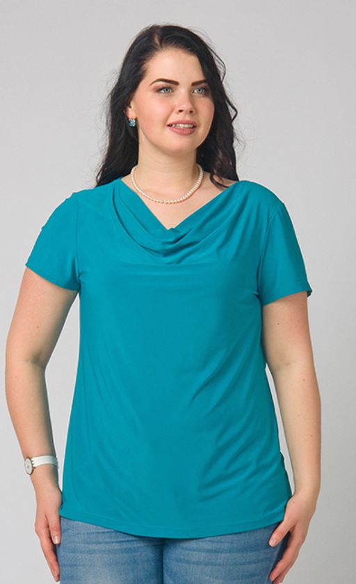 2706/8 блуза Из тонкого шелковистого трикотажа с пайетками цвета черный/серебро - Ckc collections фото 12