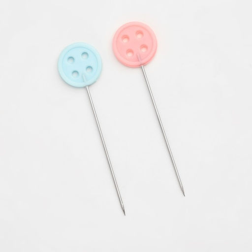 Цена за 12 шт. Булавки для квилтинга «Пуговица», 46 мм, 20 шт., разноцветные