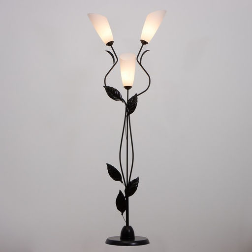 Торшер напольный BayerLux «Симпл», 3×40 Вт, E27, черный, 55×30×155 см