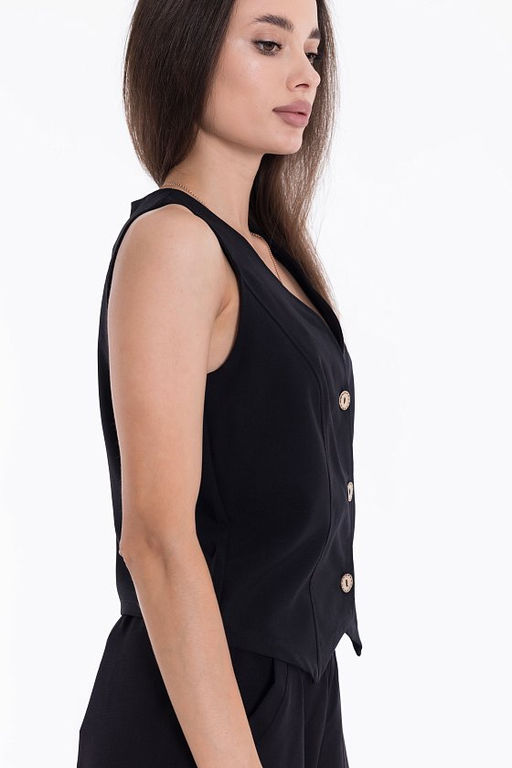 Жилет М324119б черный - Елена фото 4