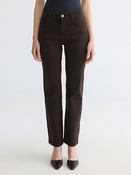 Джинсы Straight Fit Kadın